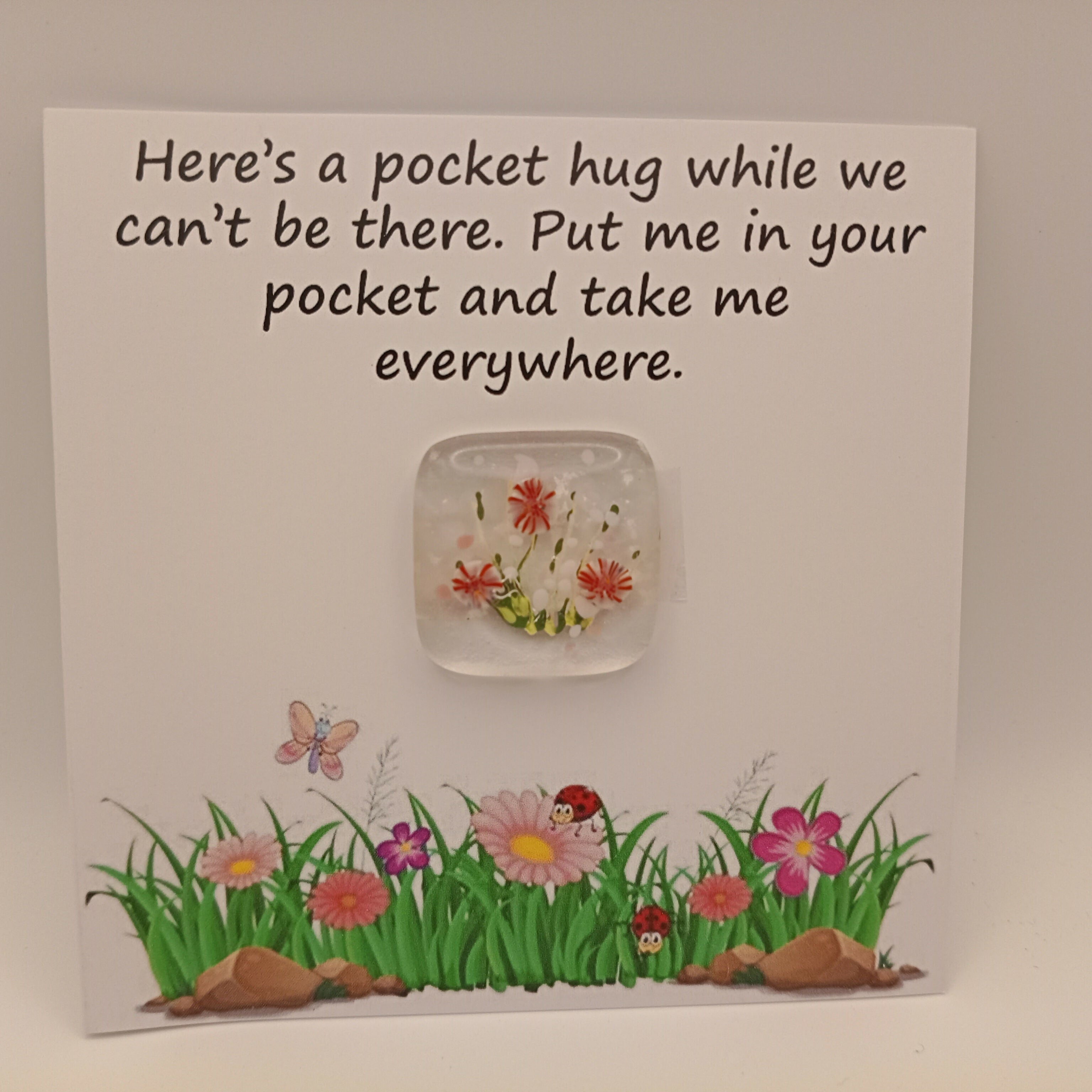 Glass Pocket Hug Card