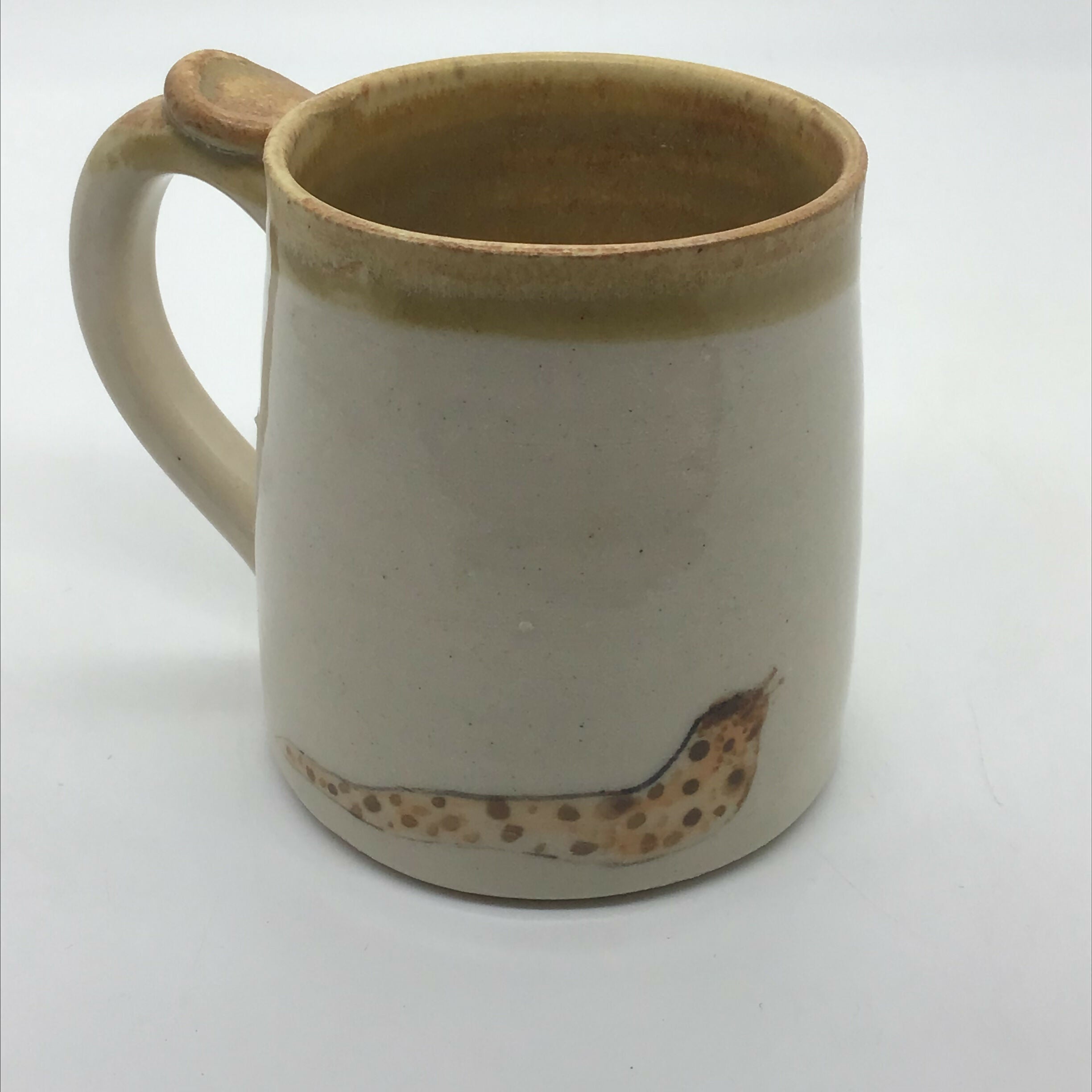 Stoneware Handpainted Snail Mug