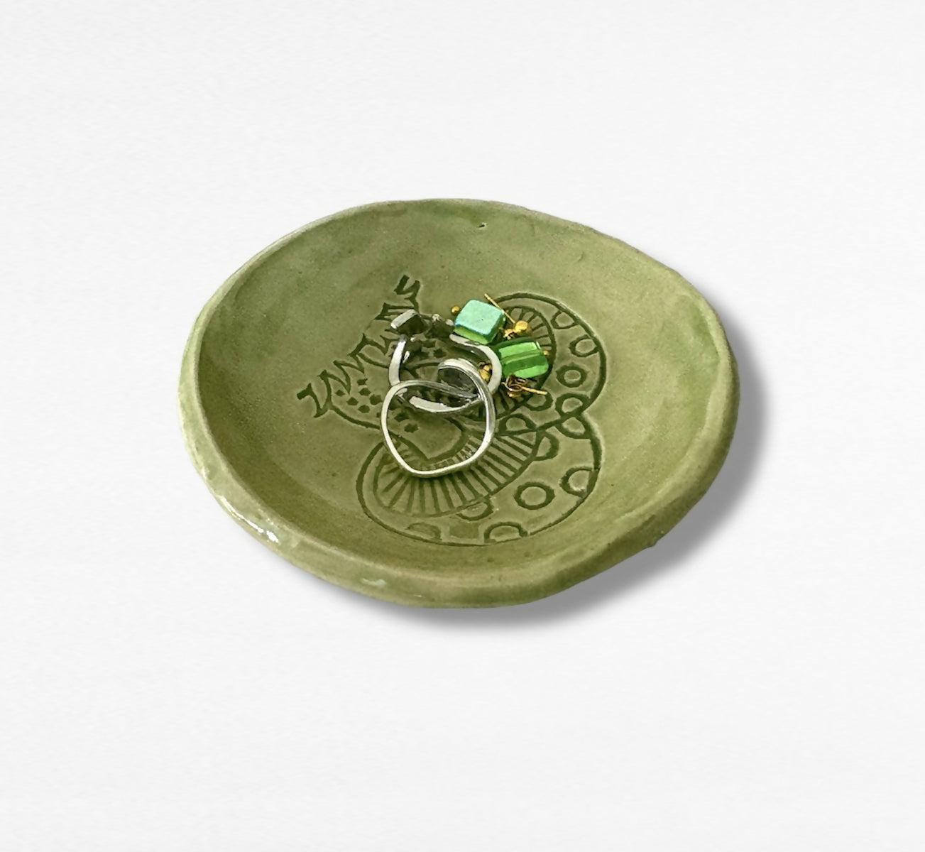 Stoneware Trinket Dish - 9cm