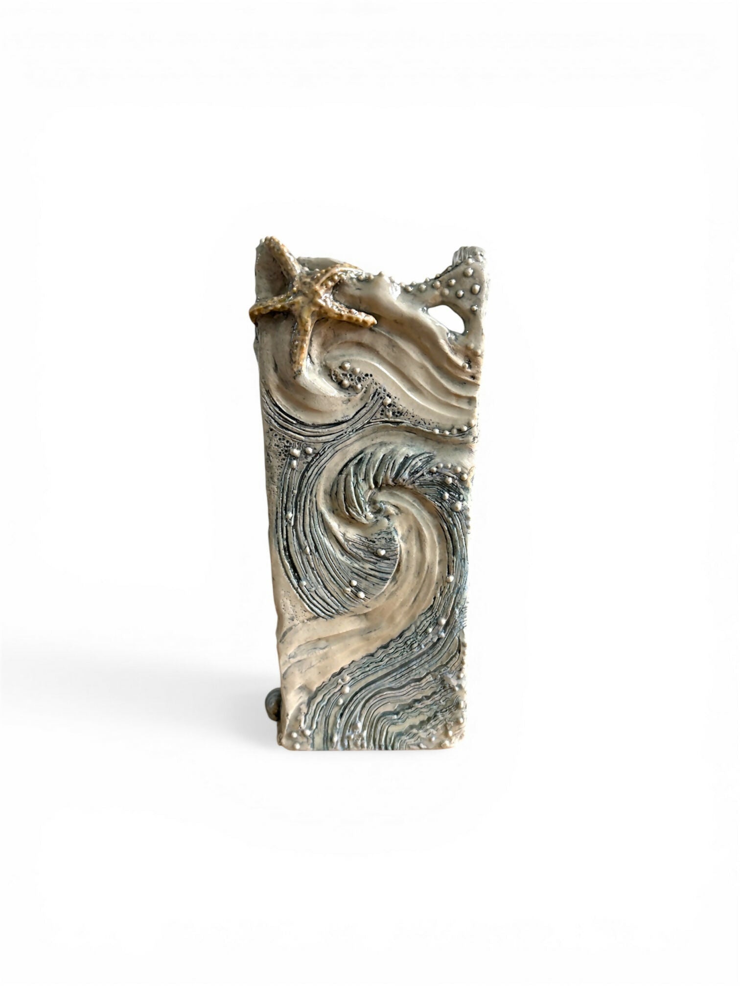 Sea Themed Square Vase