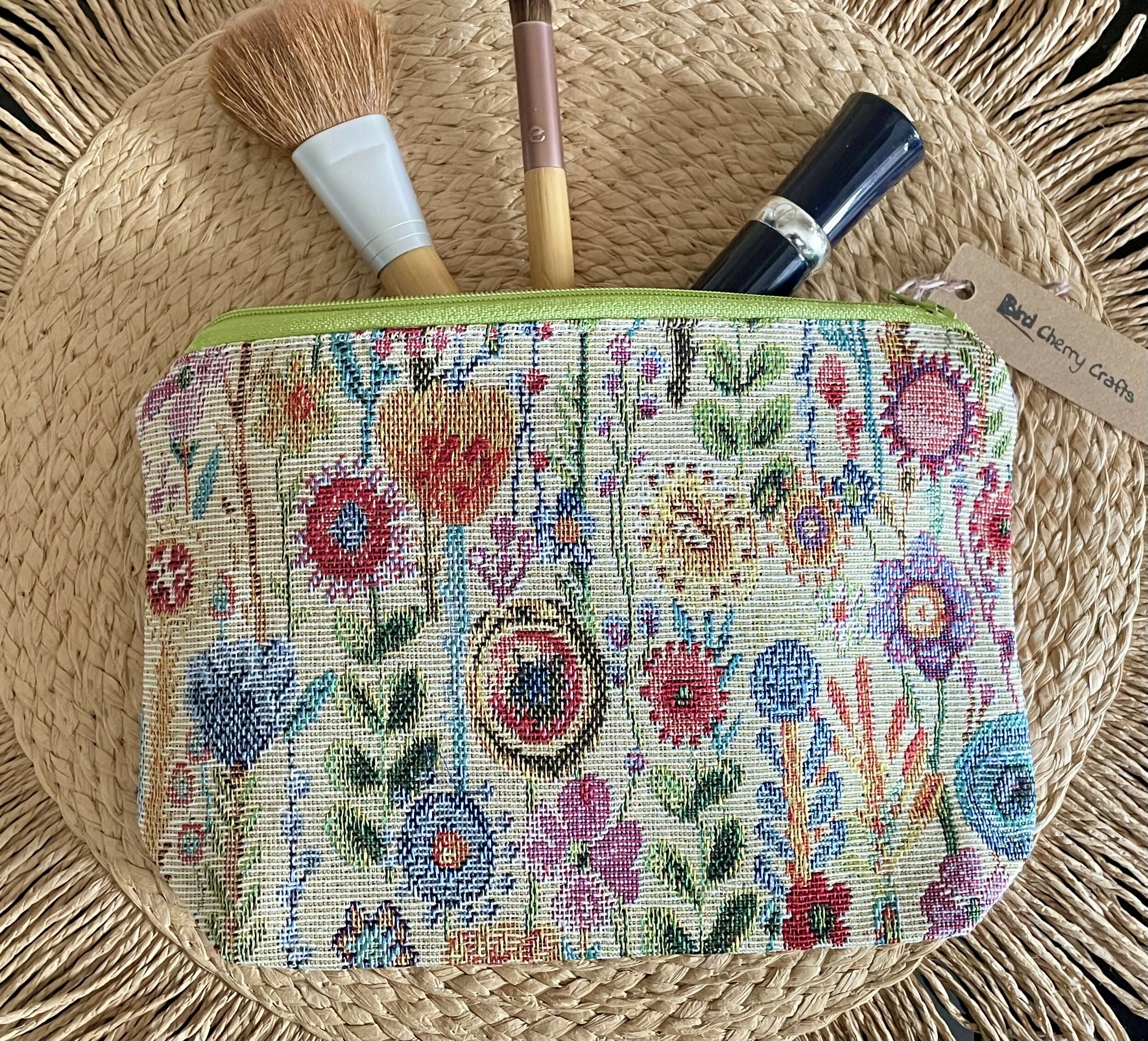 Kew Gardens Floral Cosmetics Bag/ Makeup Bag