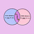 Cry Venn Diagram Enamel Pin