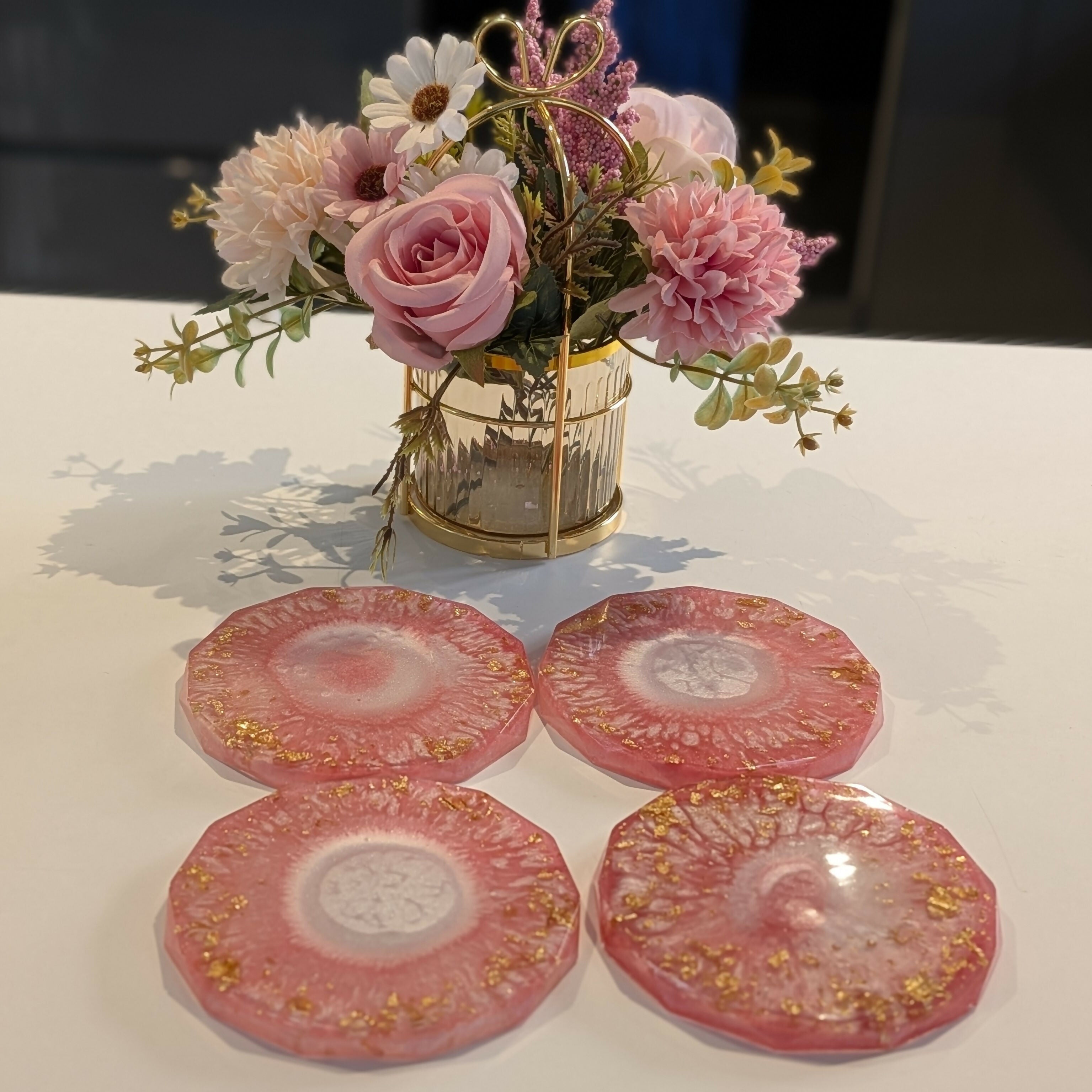 LARGE MULTI COLOUR HANDMADE COASTERS - SOLD SEPARATELY