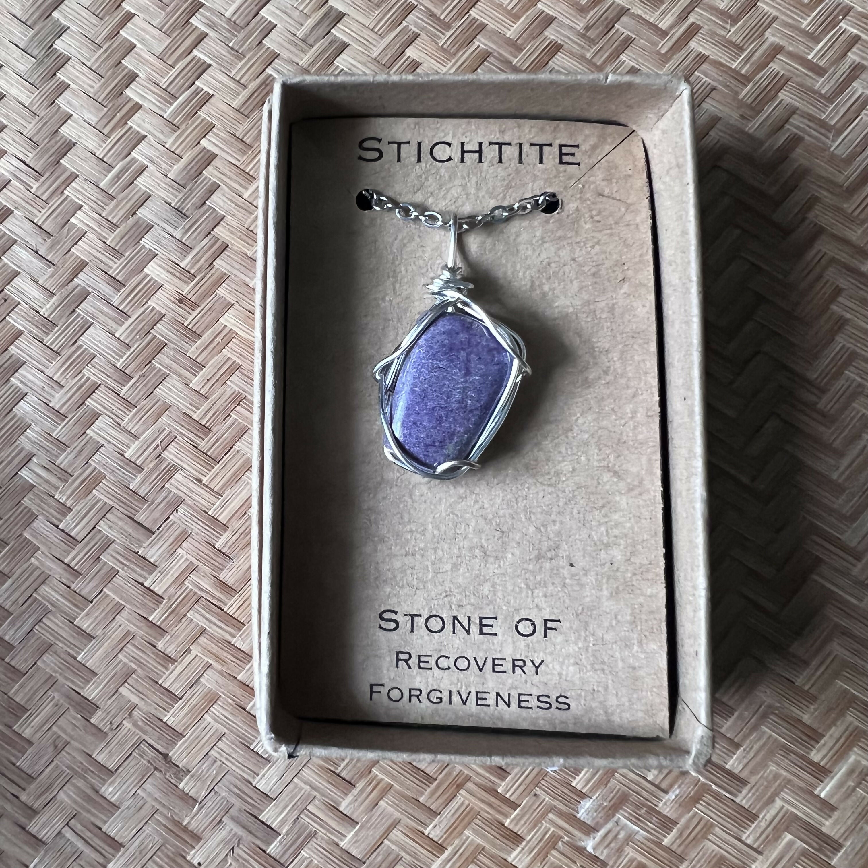Stichite Wire Wrapped Pendant