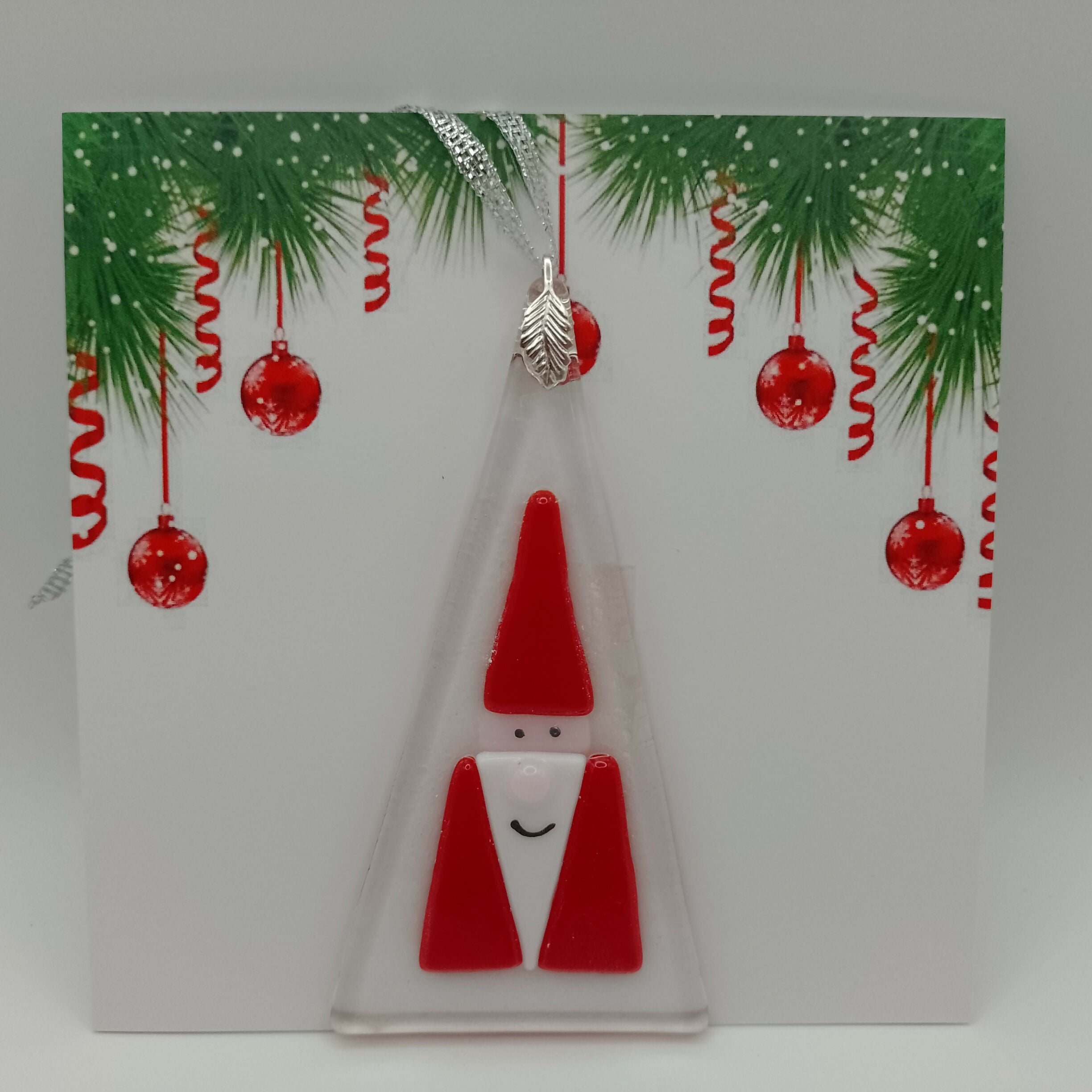 Fused Glass Christmas Card