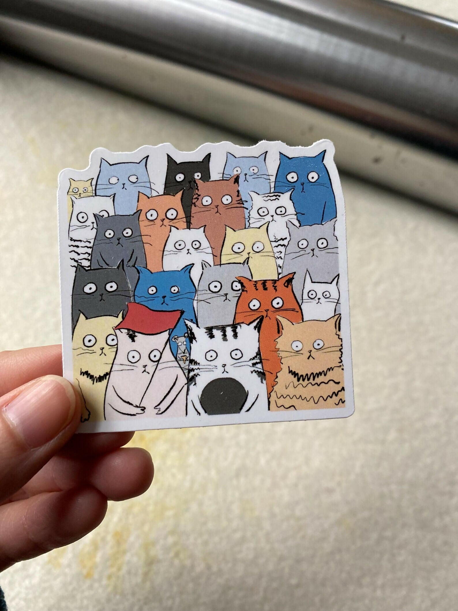 Waterprood Cat Sticker Hide