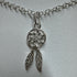 Sterling silver dream catcher necklace