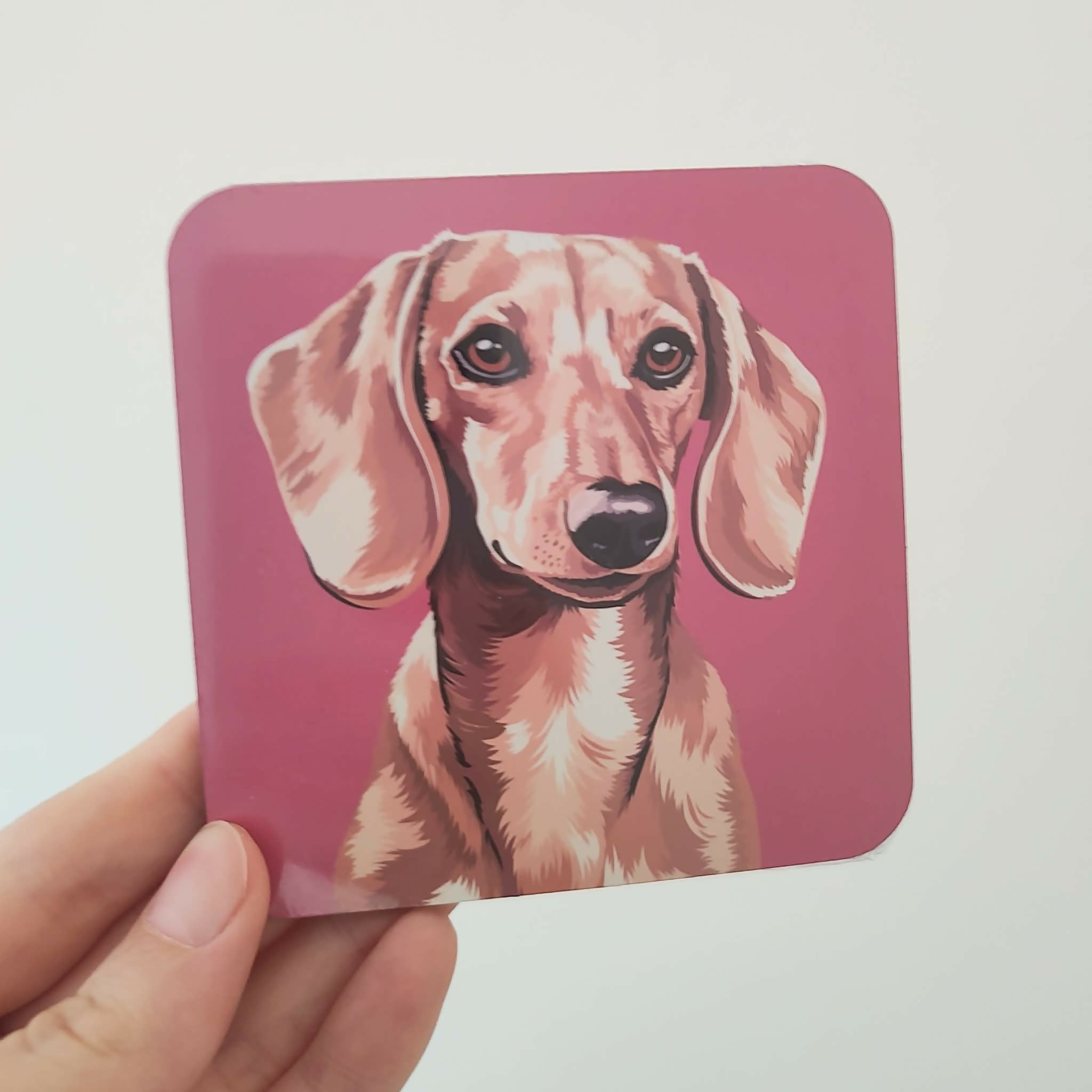 Dachshund Blonde Dog Coaster