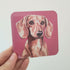 Dachshund Blonde Dog Coaster