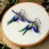 Iris Harmony Clay Dangle Earrings