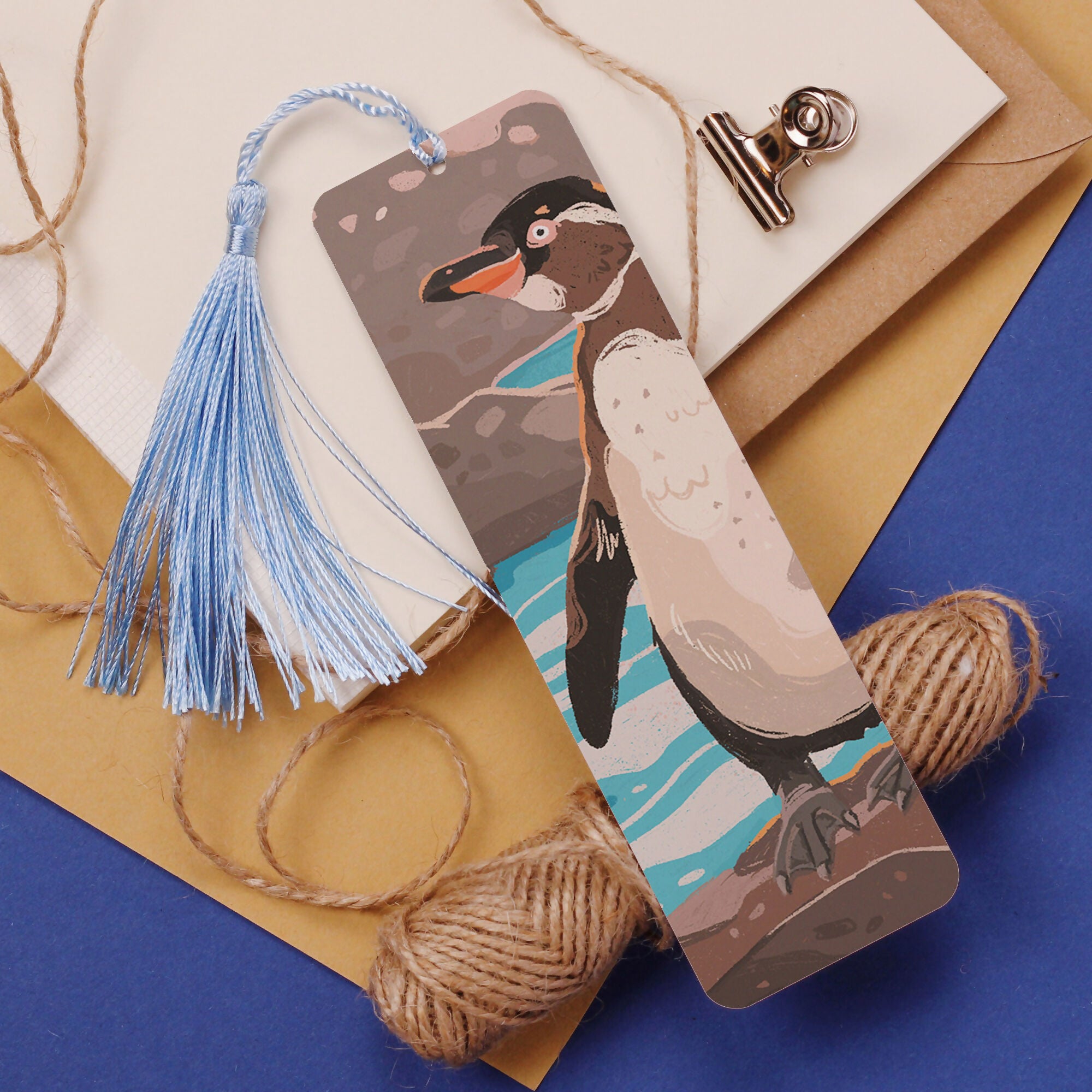 Penguin Aluminium Bookmark