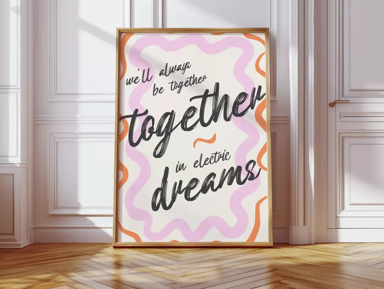 TOGETHER IN ELECTRIC DREAMS WALL ART PRINT