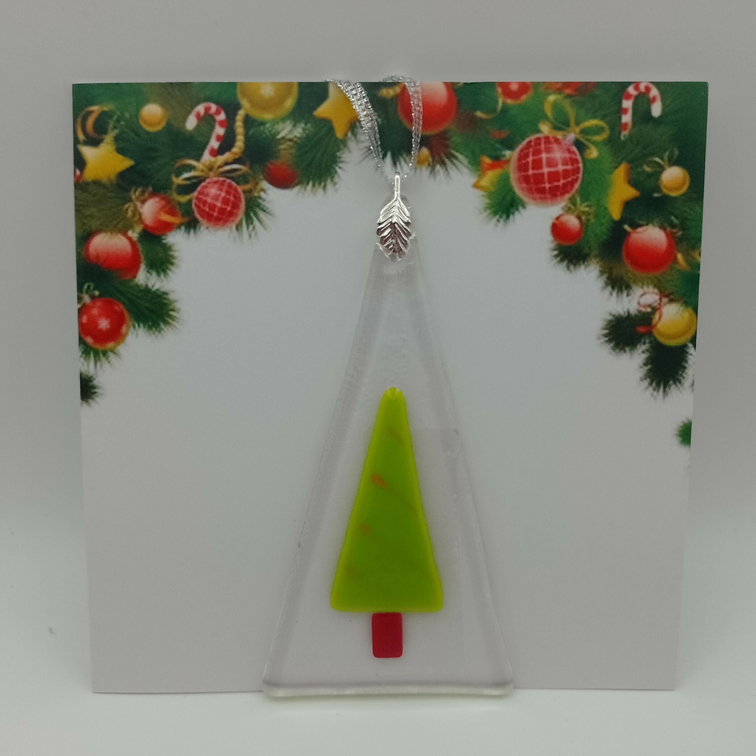 Fused Glass Christmas Card