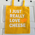 Love Cheese Cotton Tote Bag