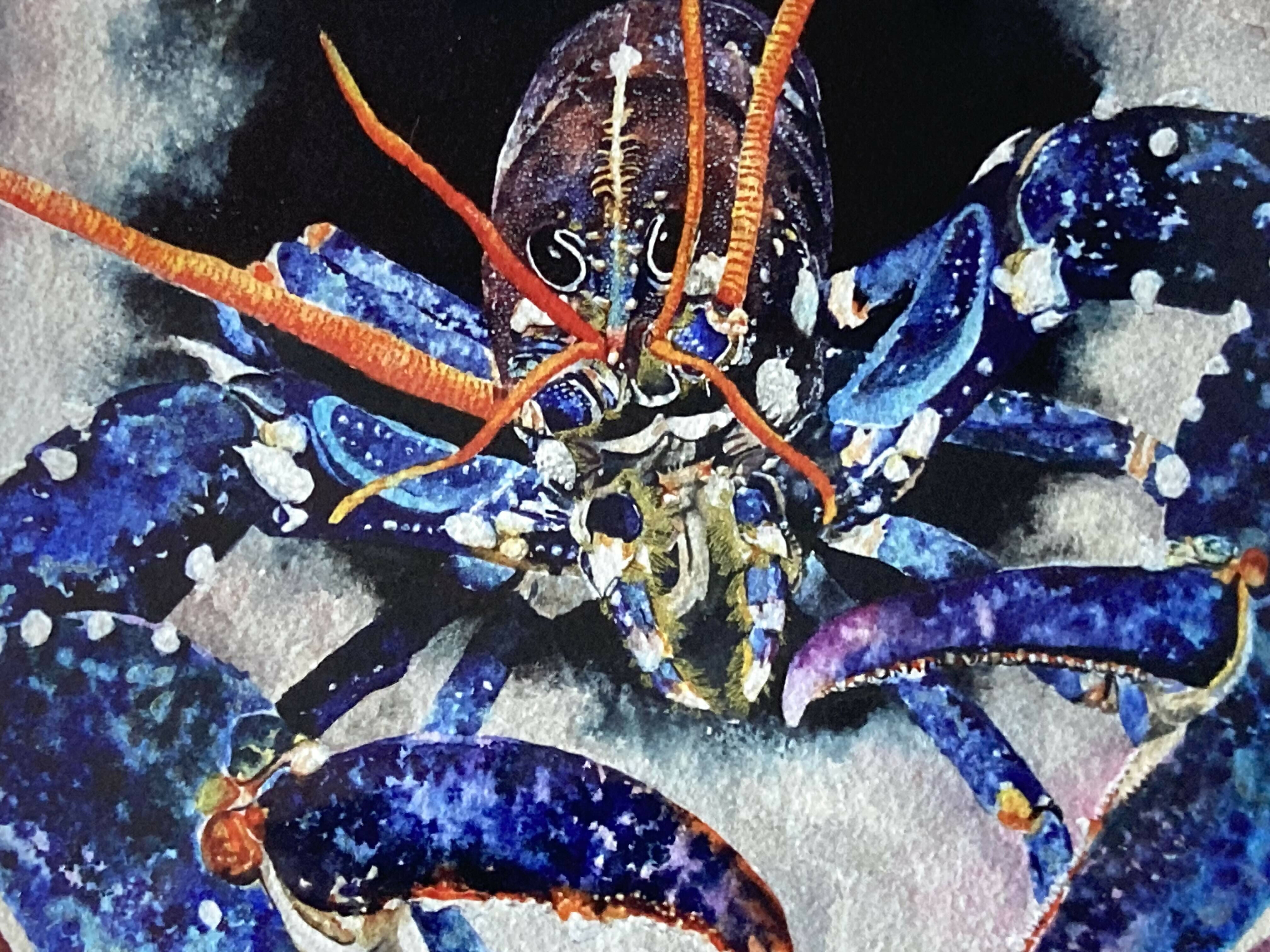 Blue Lobster Print