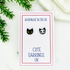 Black Cat and Skeleton Cat Face Mismatched Earrings