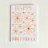 Yellow Floral Happy Birthday Card