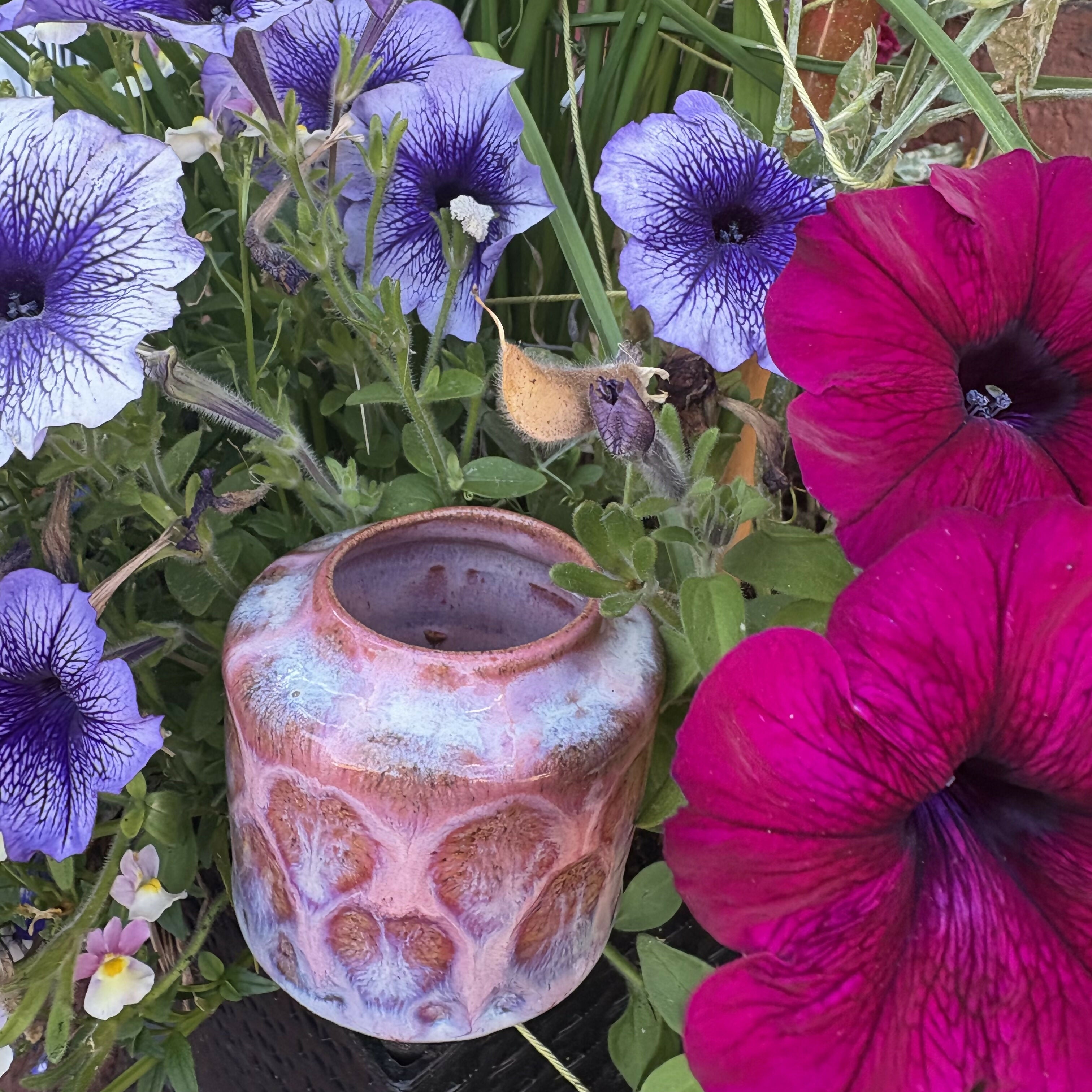 Pink Patterned Pot