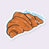 Croissant Vinyl Sticker