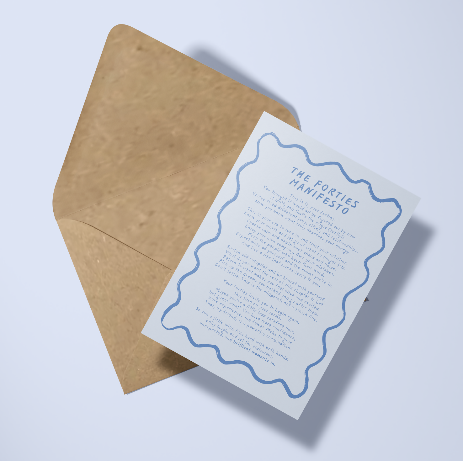 40s Manifesto Card