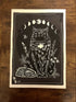 Witch of the Cats / Folklore Feline Art Print A3