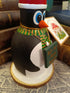 Handmade Wooden Holiday Penguin Figurine - "Let's Get Flippin' Festive"