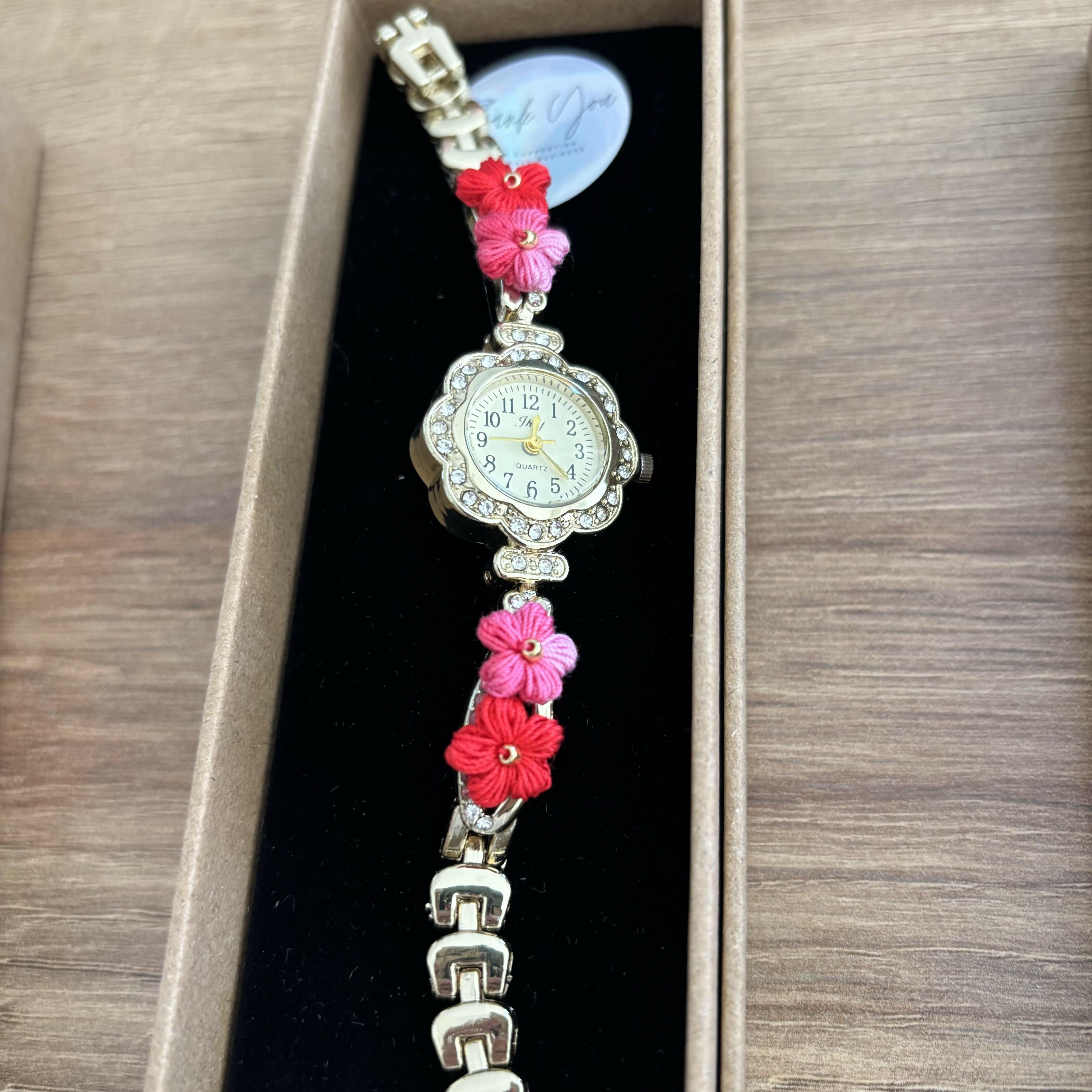 Micro Crochet Flower Watches