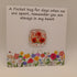 Fused Glass Pocket Hug Card