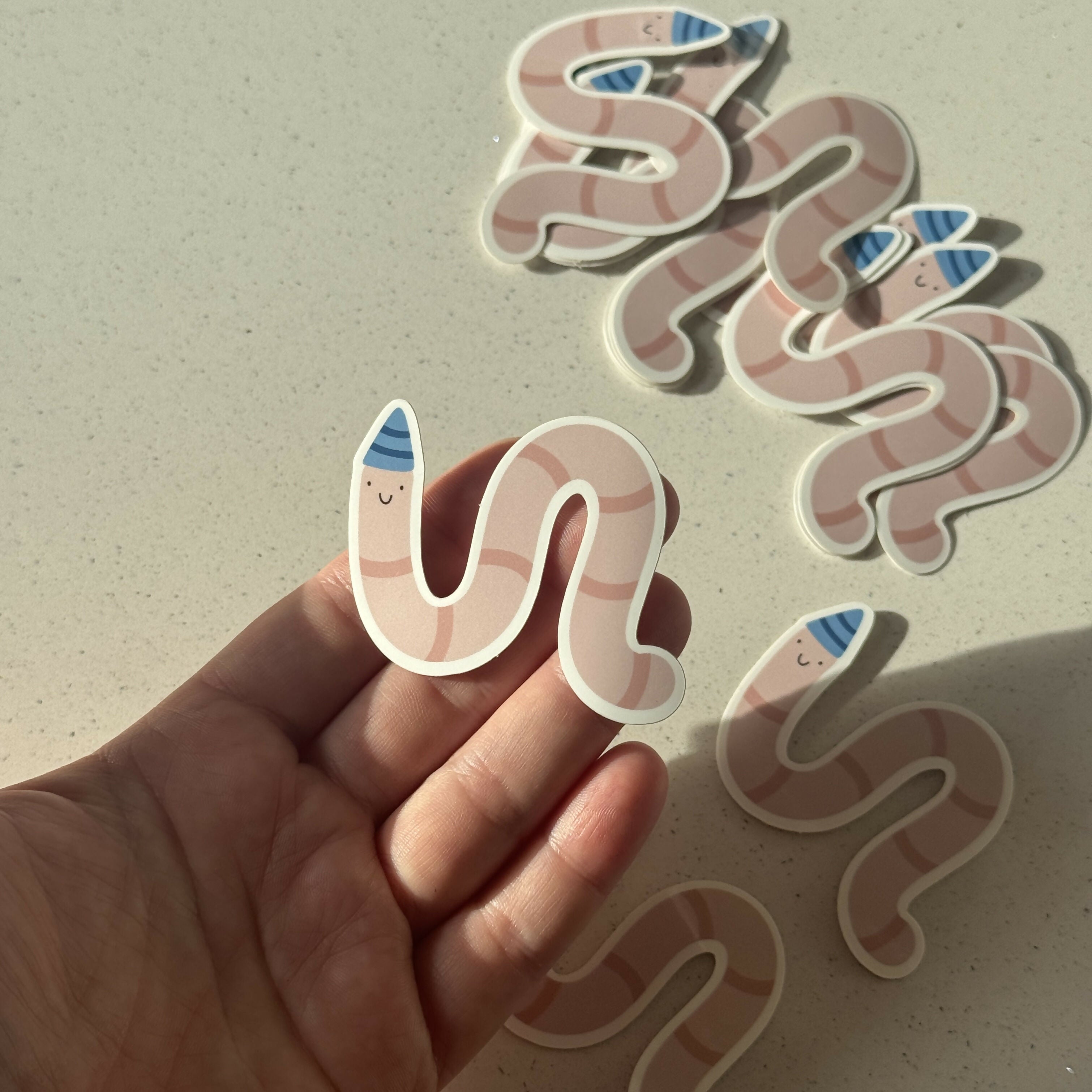 Worm Stickers