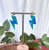 Ocean Dream Collection Polymer Clay Earrings Lightening Bolts