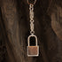 PADLOCK KEYCHAIN - STAINLESS STEEL CHAINMAIL