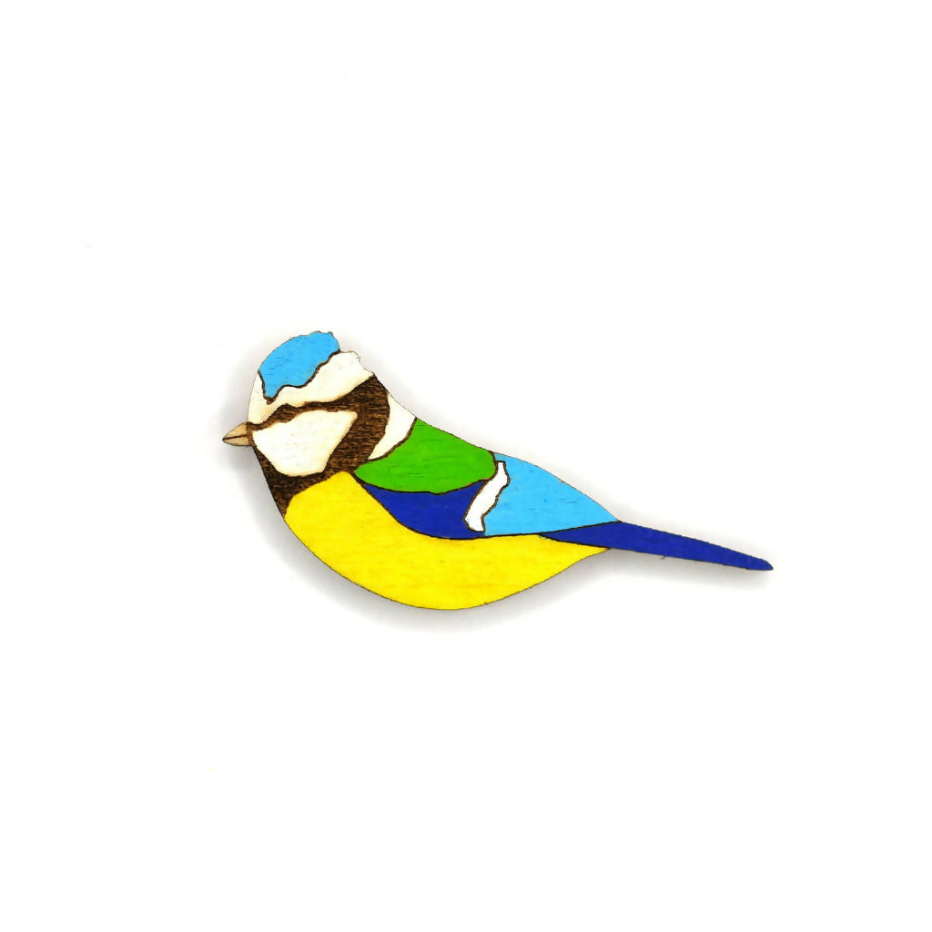 Blue Tit Pin Badge