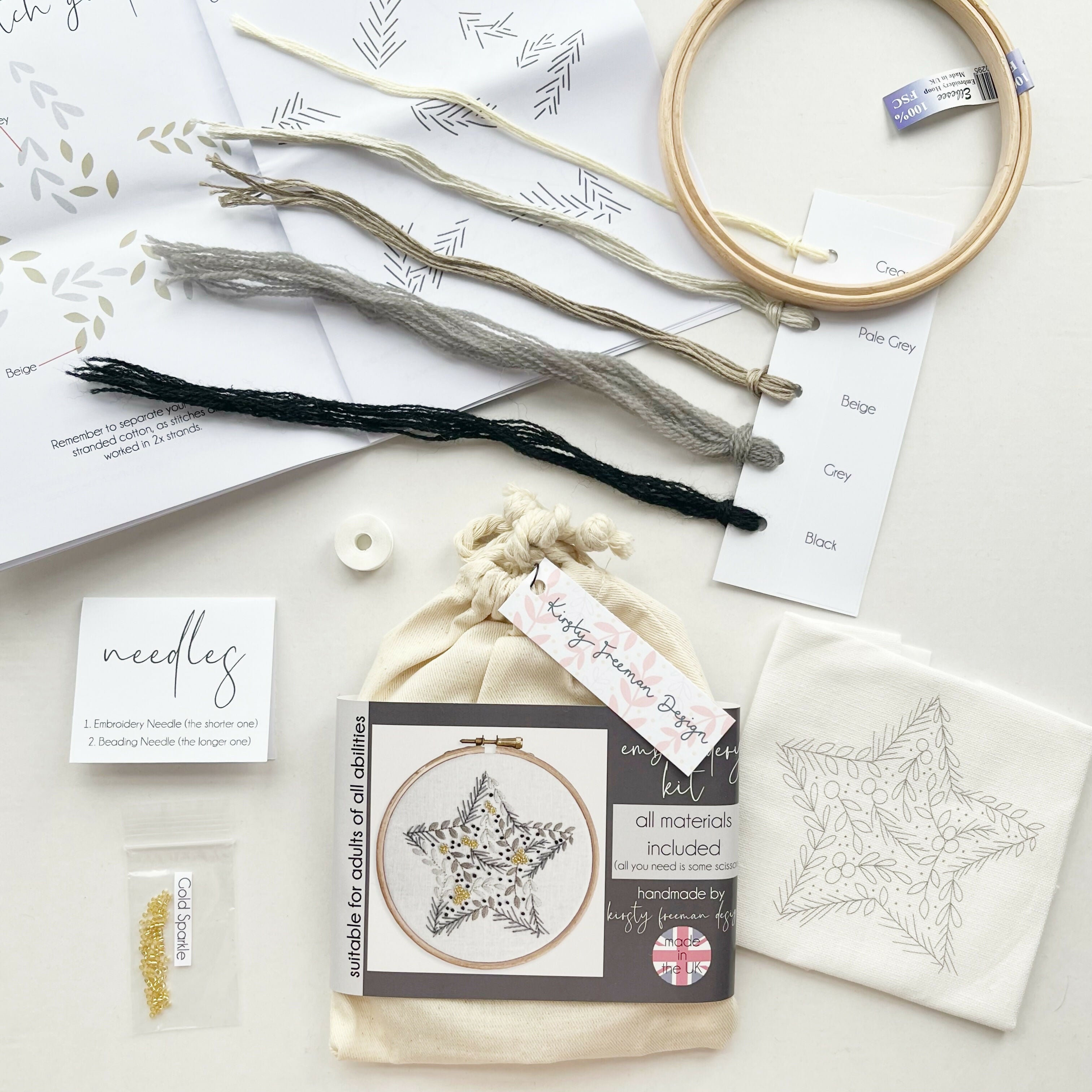 Christmas Star Embroidery Kit