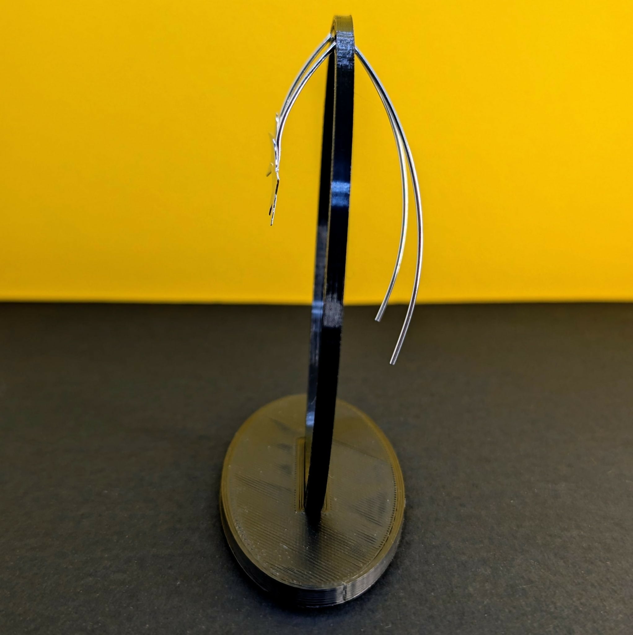 Shooting Star’ Sterling Silver Textured Star Threader Earring