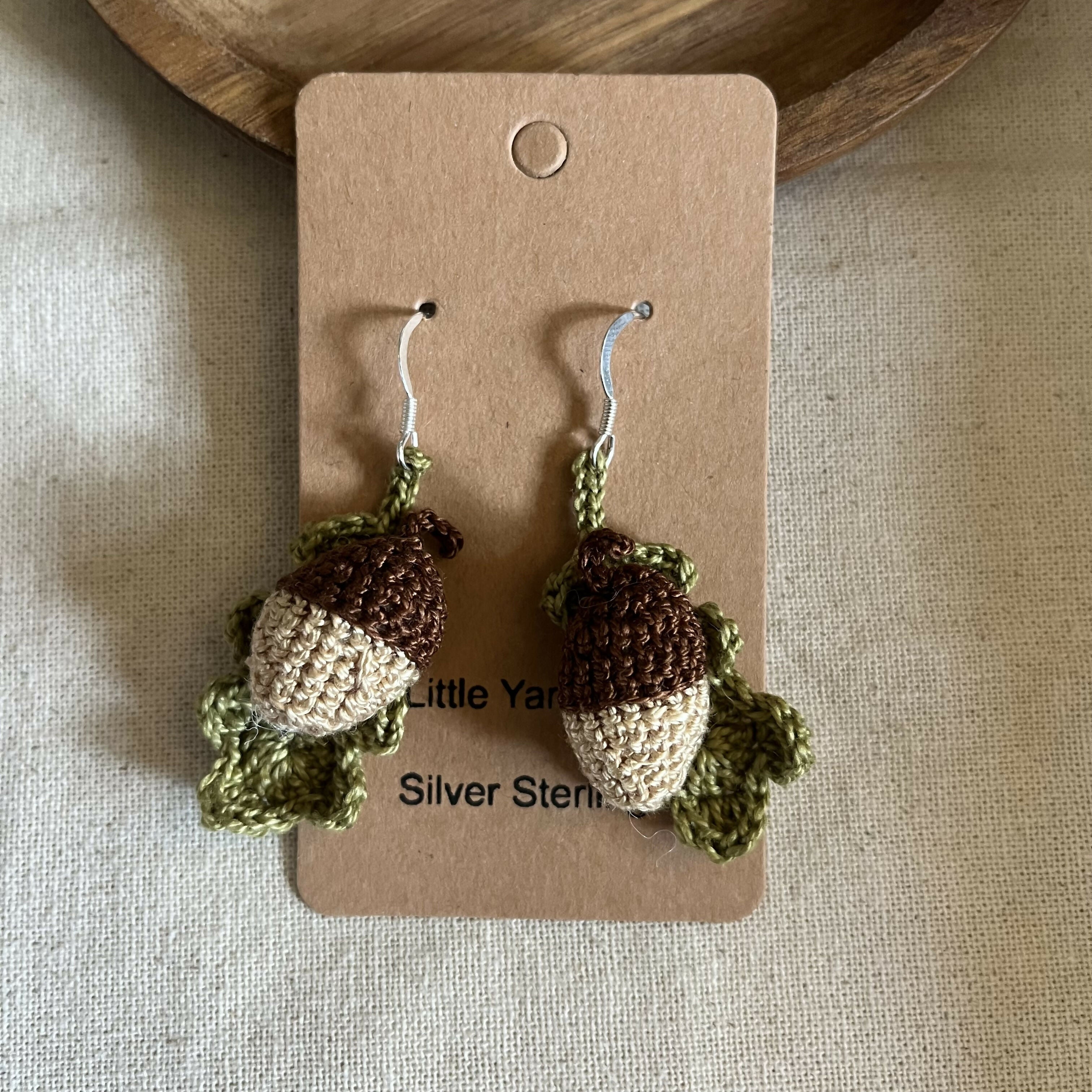 Acorn and Leaf Earrings