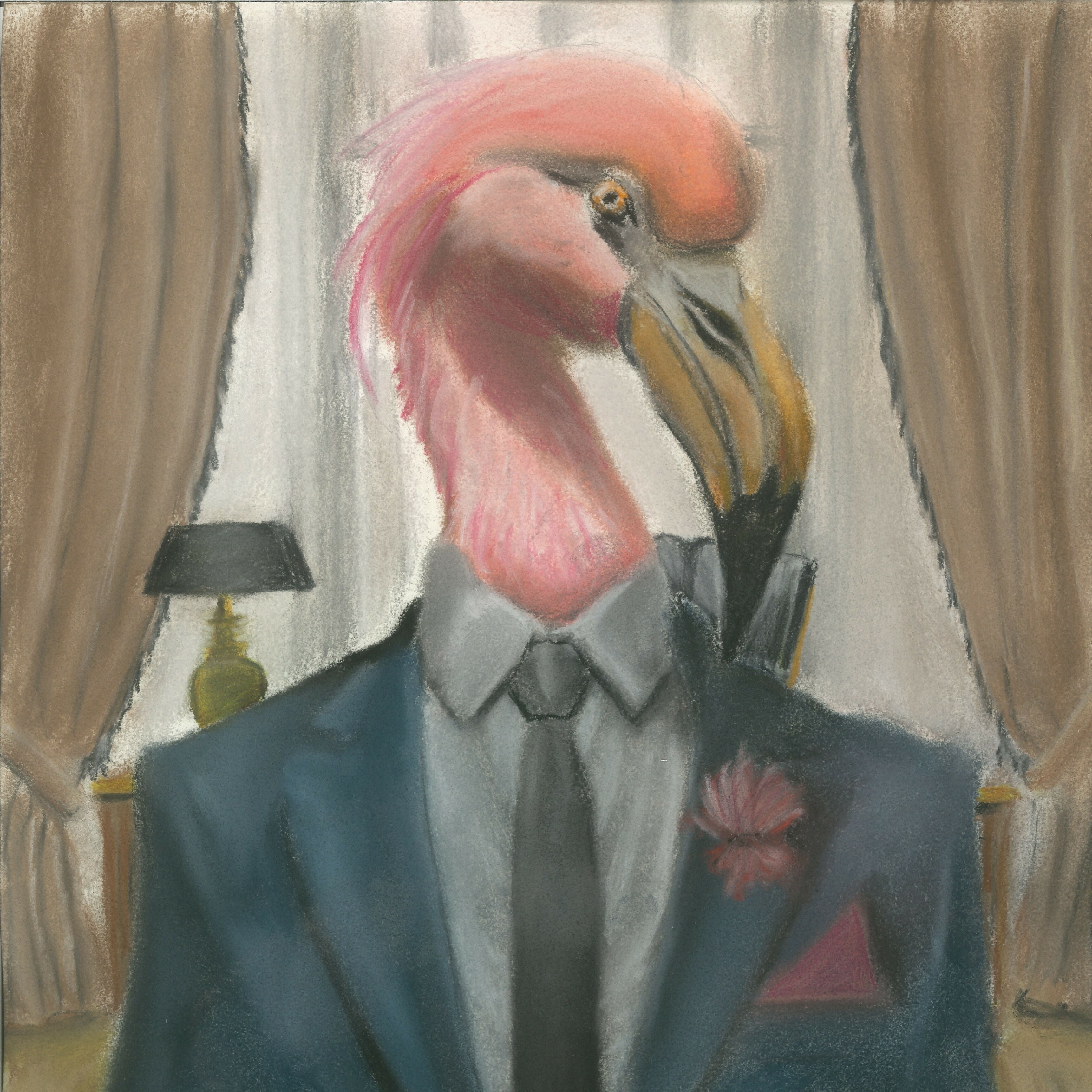 pastel flamingo