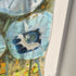Fused Glass Blue Flower Deep Box Frame