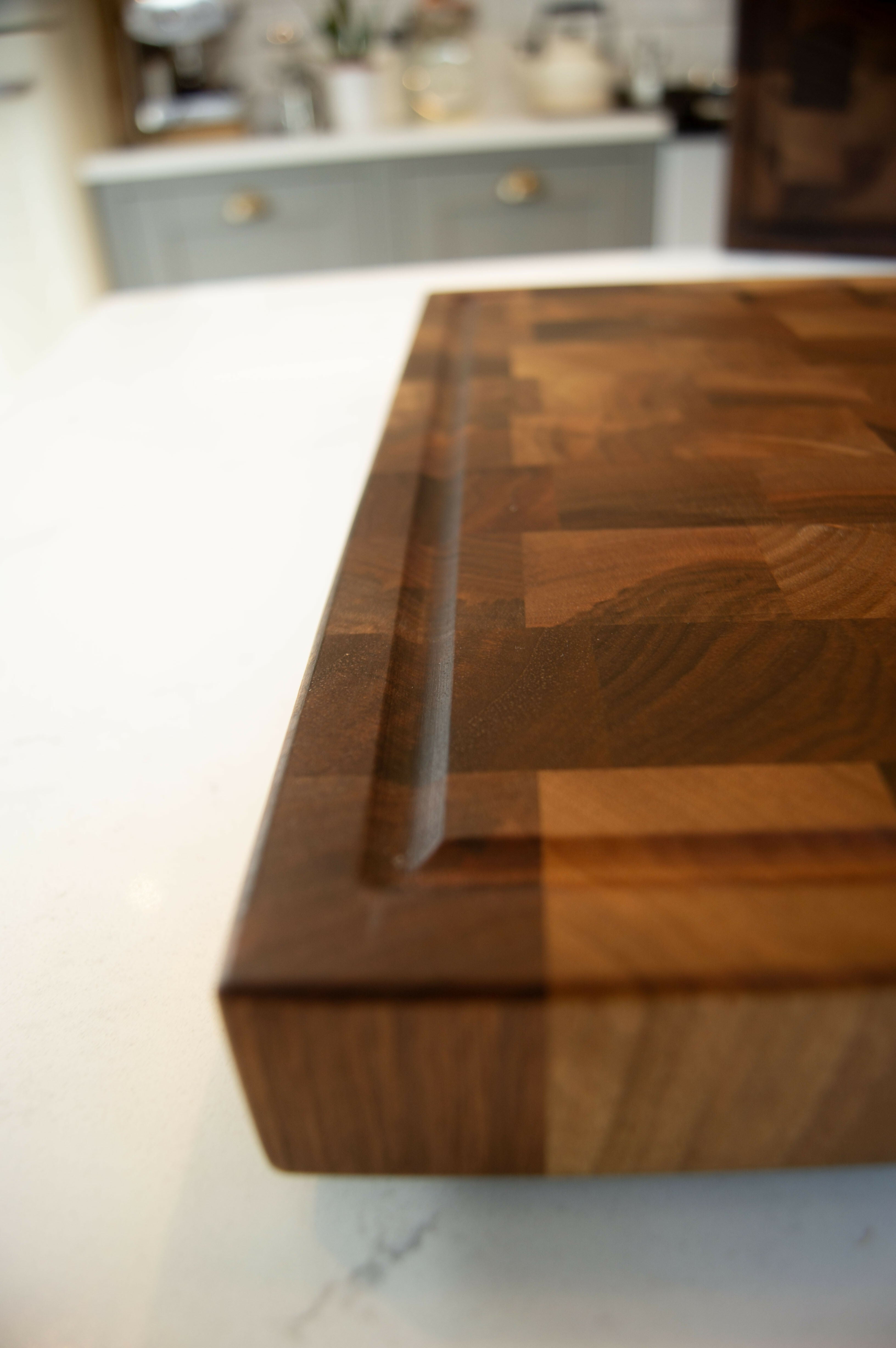 End-Grain Walnut Chopping Board
