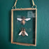 Two Lovey Faux Paper Bees In An Antique Inspired Frame