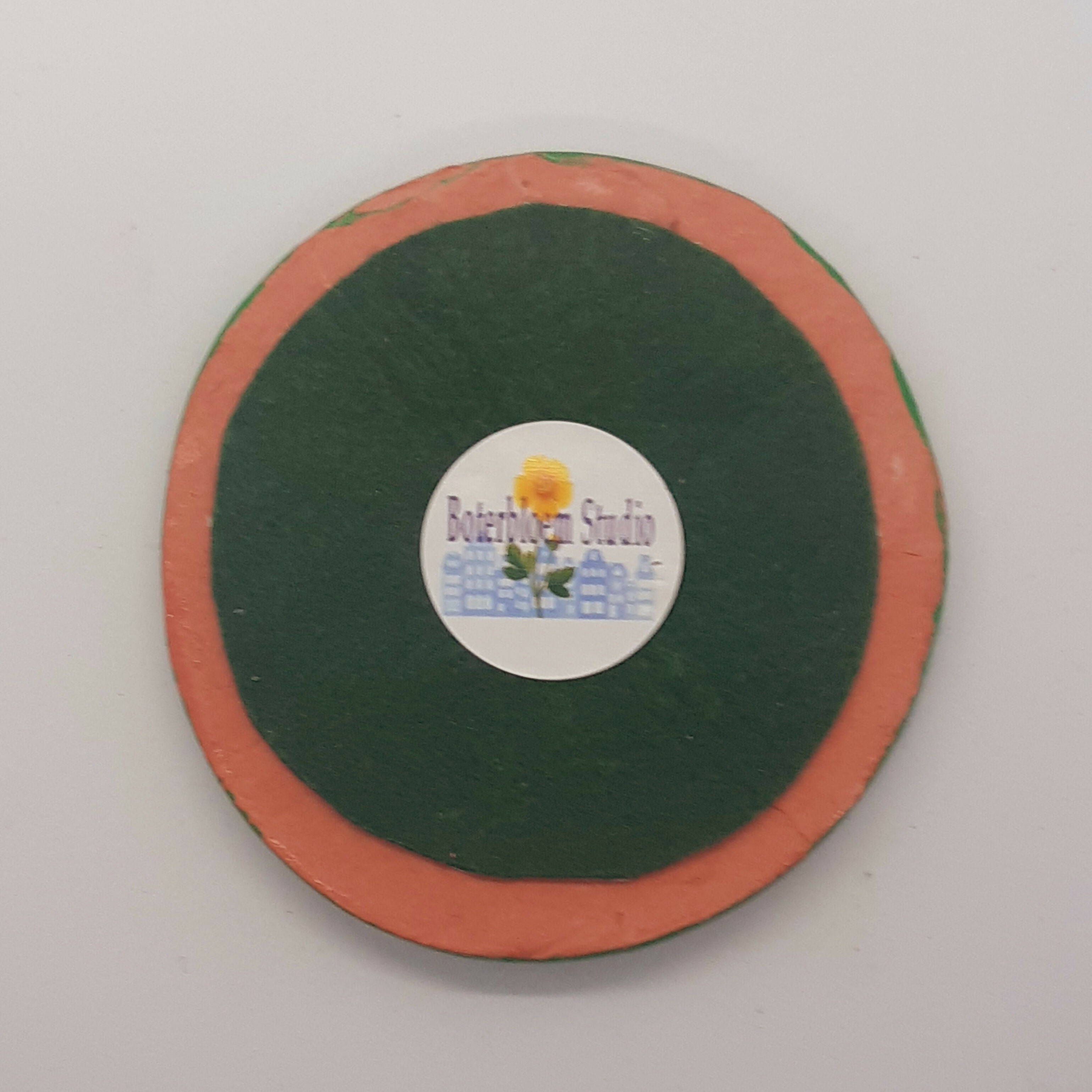 Toadstool Trinket Jewellery Dish/ Art Round Tile