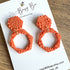 Textured Statement Dangle Earrings – Polymer Clay Drop Earrings, Modern Geometric Earrings, Handmade Clay Jewellery