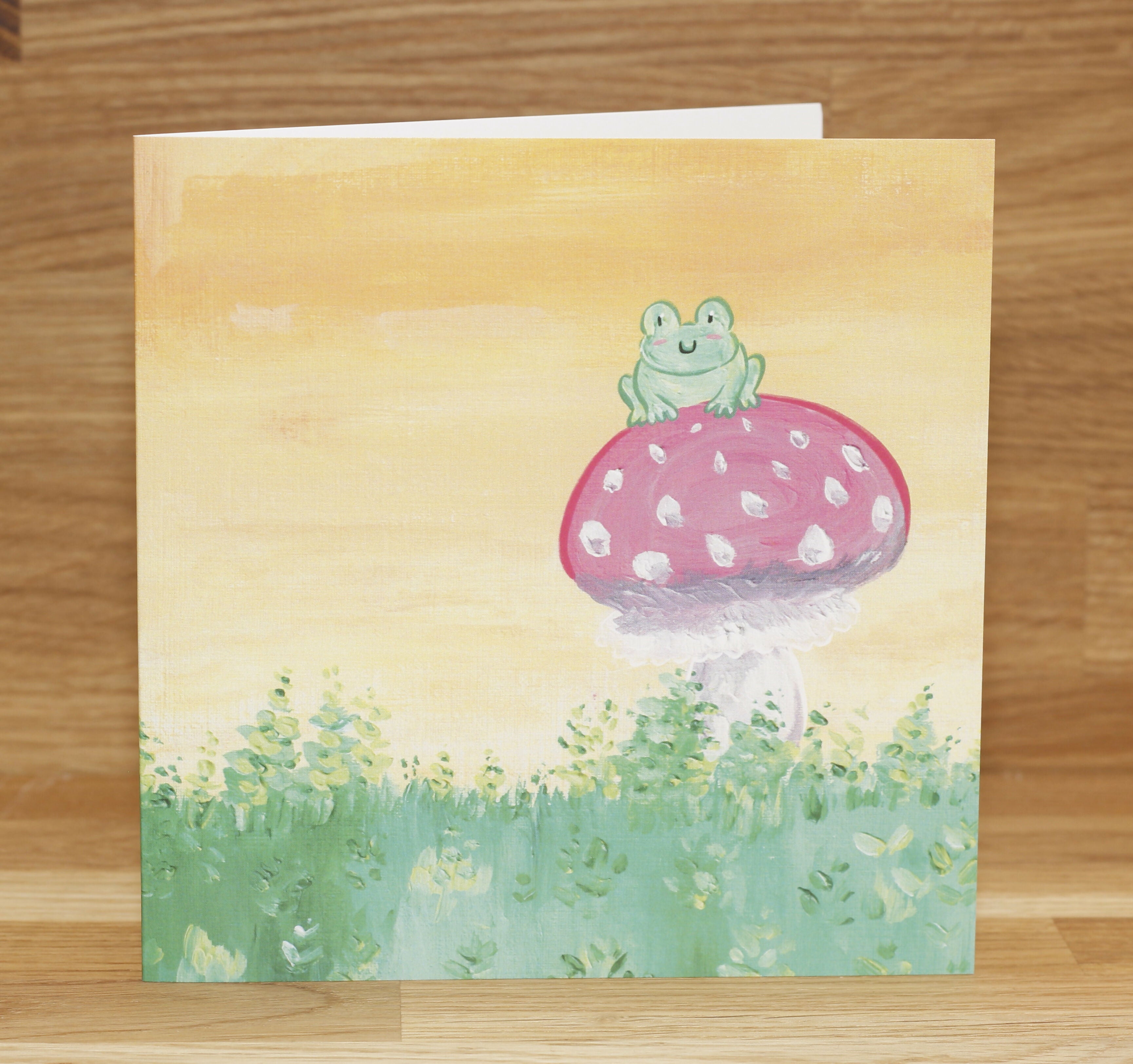 Cute Froggy Mushroom Greeting Card