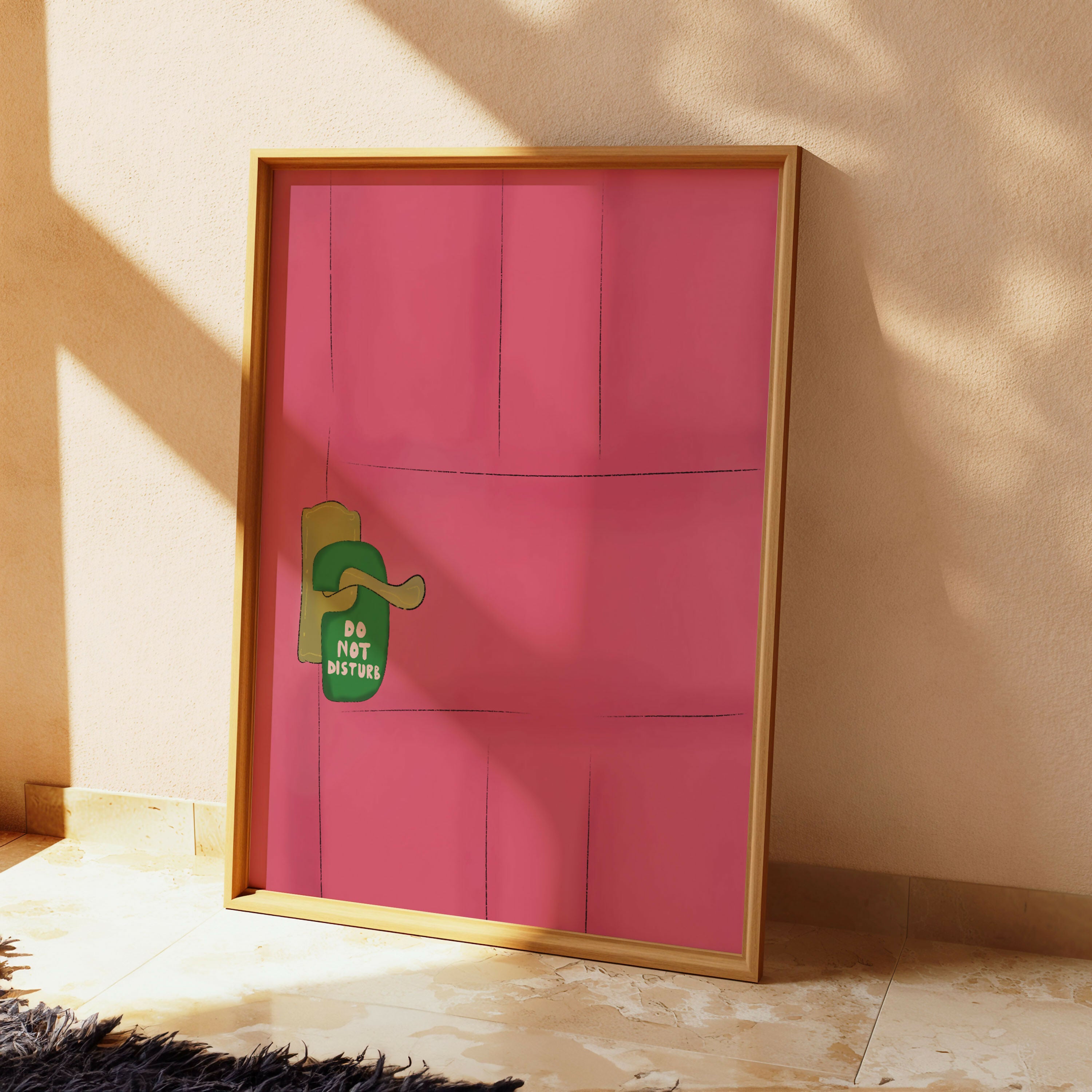 DO NOT DISTURB FUNNY ART WORK PRINT