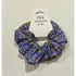 Purple Retro Floral Hair Scrunchie