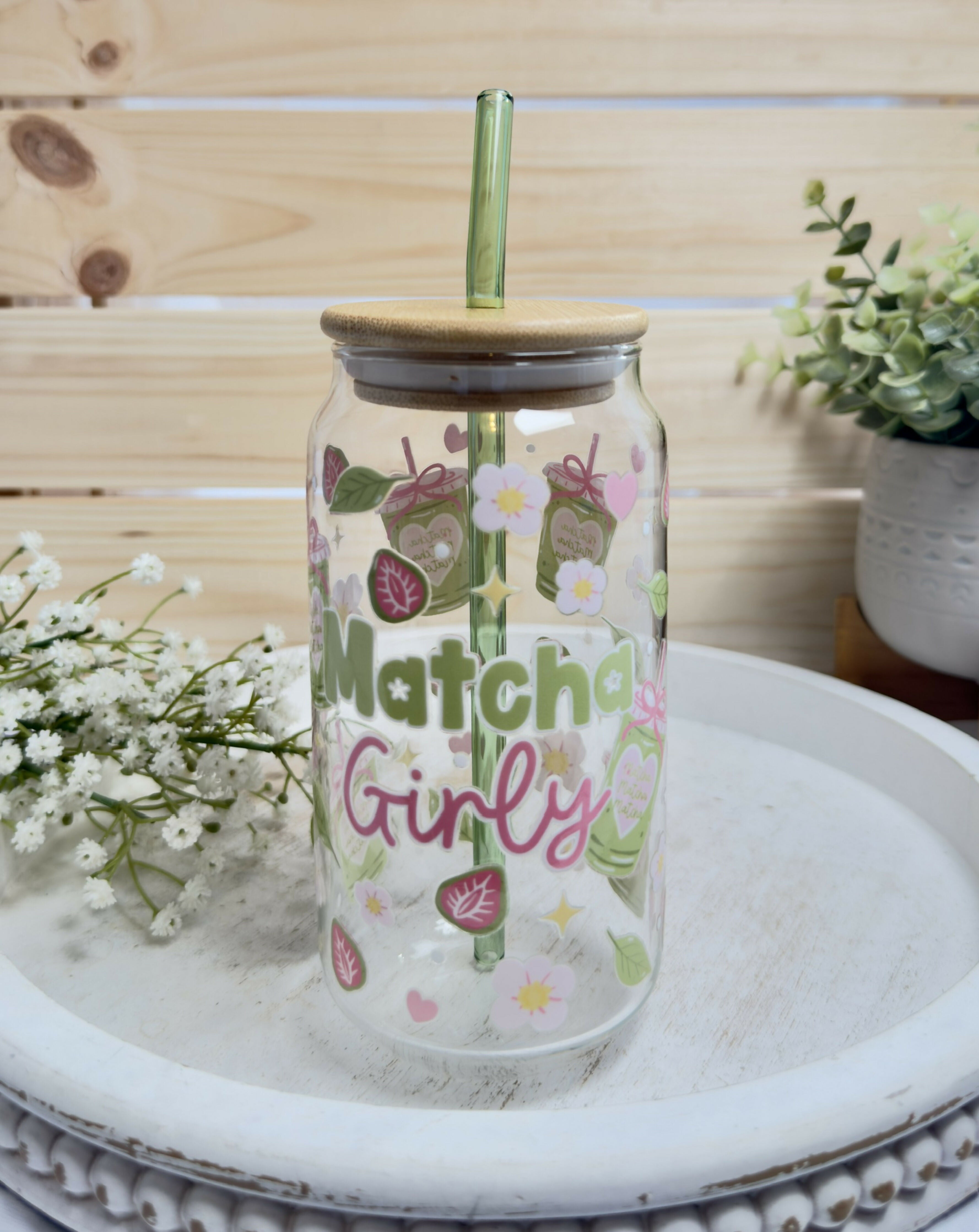 Glass Can Matcha Girly