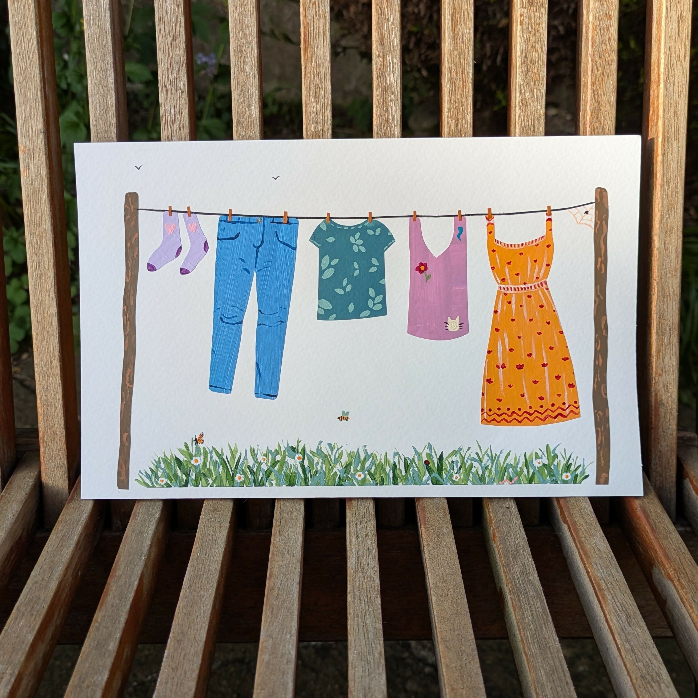 Beauty In The Ordinary - Washing Line Collage