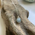 Aquamarine Drop Necklace, Sterling Silver