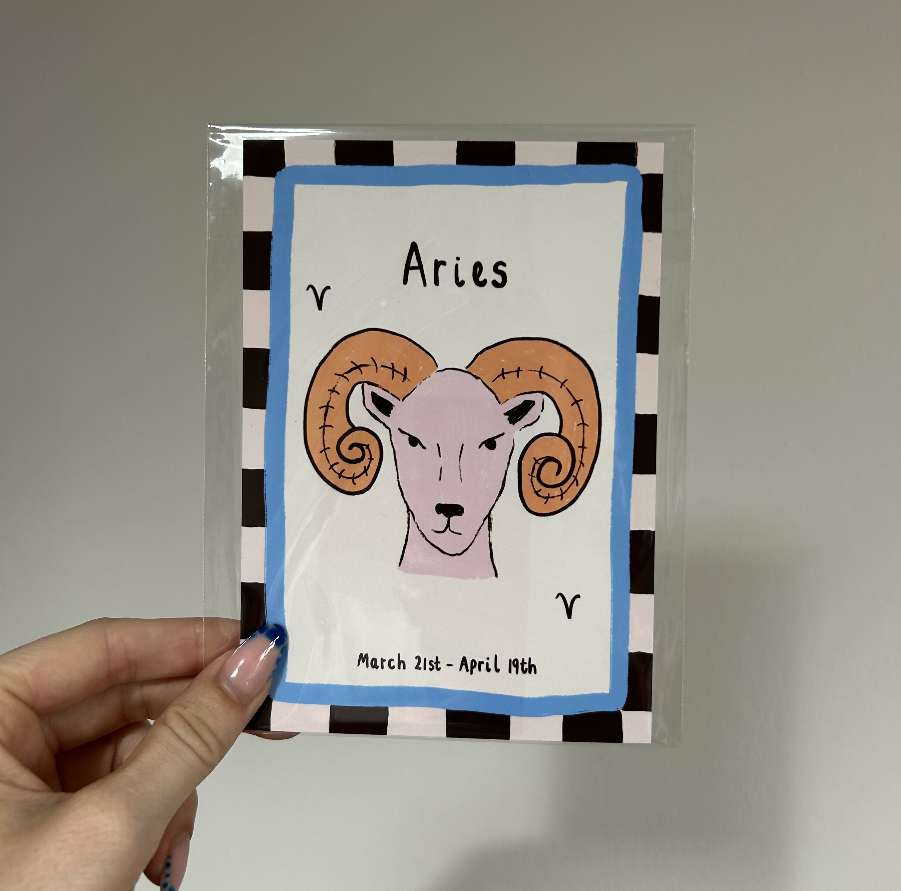 Aries Starsign A6 Print
