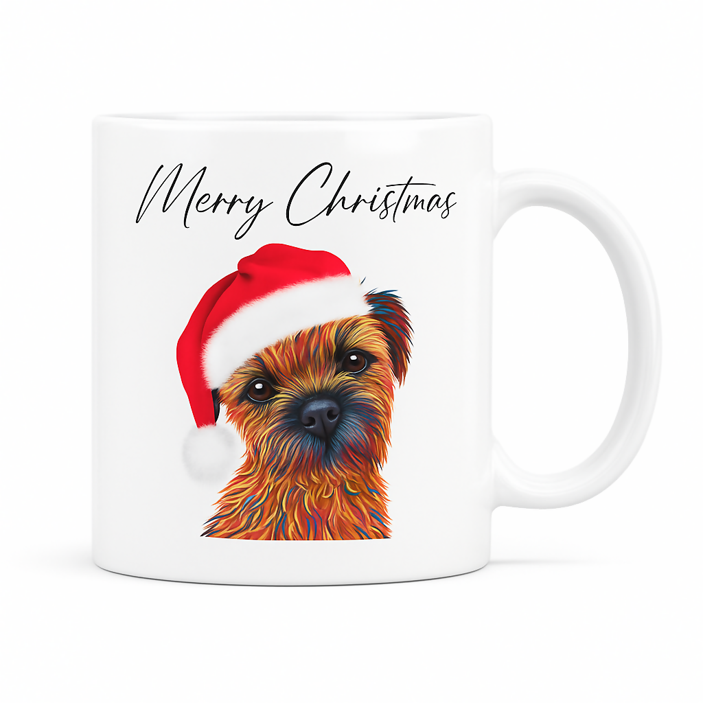 Border Terrier Christmas Dog Mug