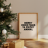 MERRY CHRISTMAS YA FILTHY ANIMAL WALL ART PRINT